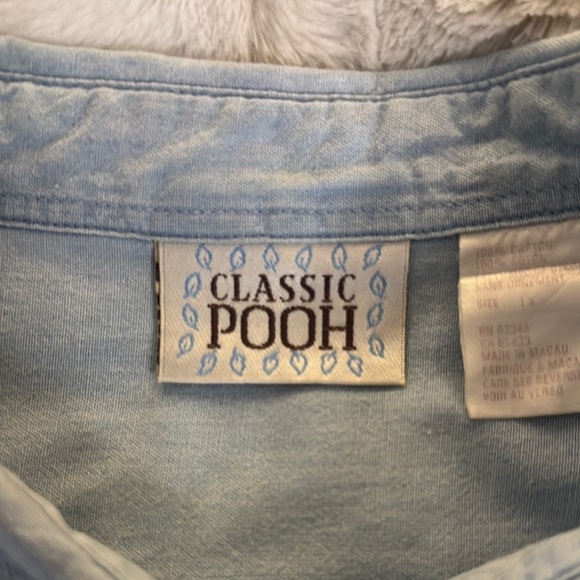 Vintage Embroidered Winnie Pooh Button Down Shirt - Picture 2 of 7